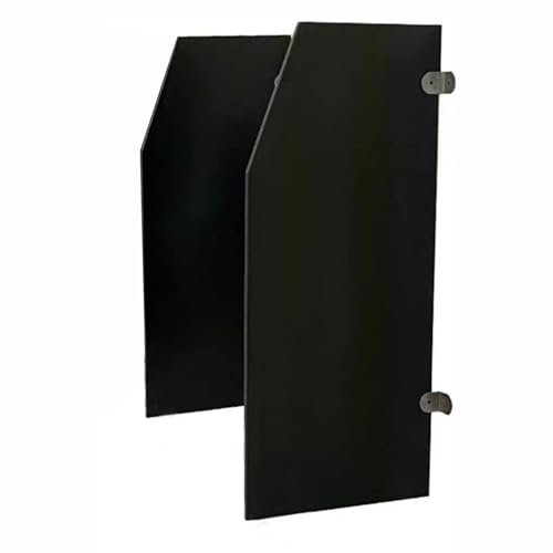 Urinal-Trennwand zur Wandmontage mit Befestigungsmaterial für Männer an öffentlichen Orten, 2er Set (oder 3) Schwarz
