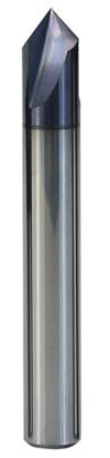 Fasenfräser aus Vollhartmetall, 60/90/120-Grad-Entgratungsfräser, 3-Flöten-V-Nut-CNC-Schaftfräser, 2-12 mm for Schnitzen(3xD3x50Lx120d)