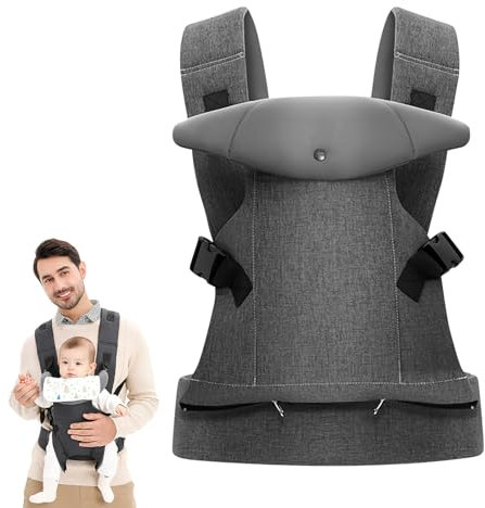 Baby Carrier Klassiker Babytrage für Neugeborene, Bequeme und Leichte Babytrage, mit verstellbarem Hüftgurt Schulterriemen, Leicht zu tragen, für Babys 1-36 Monate
