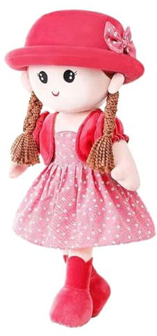 Muñecas de trapo para niñas – Peluche interactivo, suave | Princesa de cuento con ropa extraíble, Muñeca de 35 cm para juegos creativos, abrazos cariñosos y regalo encantador para niñas y niño