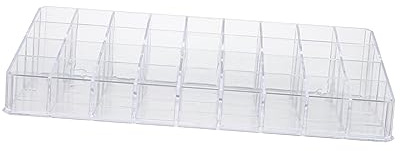 Healvian Lipstick Storage Box Desktop Lipstick Stand Holder Household Dustproof Makeup Organiser for Ladies