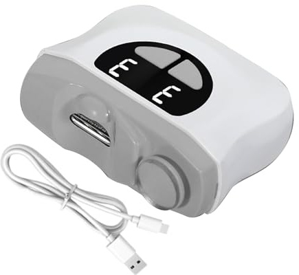 Coupe-Ongles Électrique pour Pieds | Coupe-Ongles de Doigts Automatique - Polisseur à LED avec Réglage de 3 Vitesses et Stockage des Rognures pour Soins des Bébés, Seniors et Manucure à