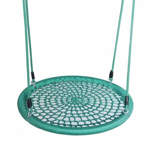 LXHELIVERY Balançoire D'extérieur pour Enfants - Cadre Durable avec Kit De Suspension en Corde pour Chaise À Bascule, Équipement De Parc D'attractions Et Balançoires(Green,100cm/3.3ft)