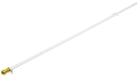 BEBEMOKO Teiliger Aluminium fahnenmast mit Drehbarem Halter Wetterfester Rostfreier Metall fahnenstange für Garten Balkon Terrasse Einfache Montage und Vielseitige Außenanwendung