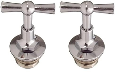 Cornat Ventiloberteil Knebel 1/2 Zoll m-chrom, TEC301401 1/2 Zoll Aussengewinde (Packung mit 2)