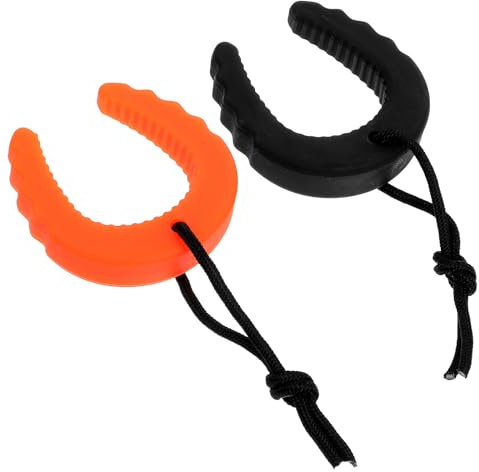 PAMINGONO Lot de 2 Butoirs de Porte Anti-Pincement C en Plastique Orange et Noir Cale de Porte de Sécurité Ems pour Coupe-Feu Dispositif D’Alarme et Blocage D’Urgence Protection