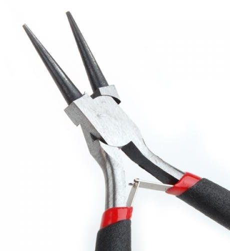 Pinze a becco tondo per lavori di bigiotteria, nero