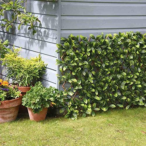 Garden Mile® 180 x 60cm Topiary Maple Leaves Artificial Leaf Trellis Spring and Summer Creeping Garden Decoration Faux Climbing Ivy Plants Vines (180 x 60cm, Maple Leaf)