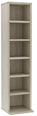 vidaXL CD Regal Ständer Aufbewahrung Standregal Medienregal Bücherregal Büroregal Dekoregal Aktenregal Sonoma-Eiche 21x20x88 cm Holzwerkstoff