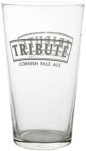 Tribute Personalised Cornish Pale Ale Pint Glass Engraved with Any Message - Enter Your Own Custom Text