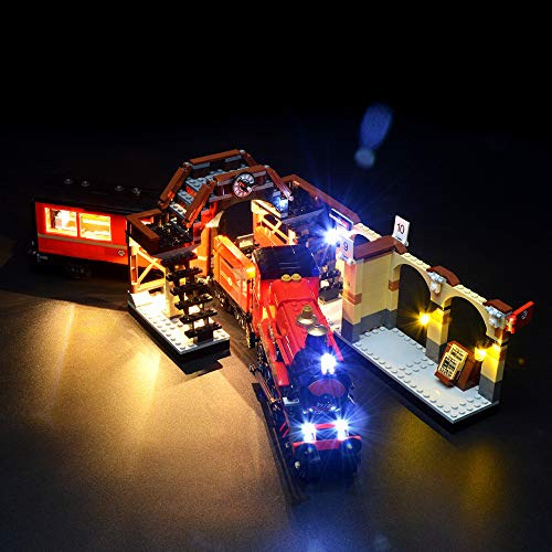 GEAMENT LED Licht-Set Kompatibel mit Lego Harry Potter Hogwarts Express - Beleuchtungsset für Harry Potter 75955 Baumodell (Modell-Set Nicht enthalten)