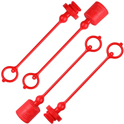 POPETPOP 2 Sätze Stecker-staubkappe Hydraulische Kupplungen Hydraulische Kupplungskappen Hydraulikschlauchkappen u Hydraulische Kappen Schlauchzapfen 1/2 Plastik Gewinde Staubstopfen