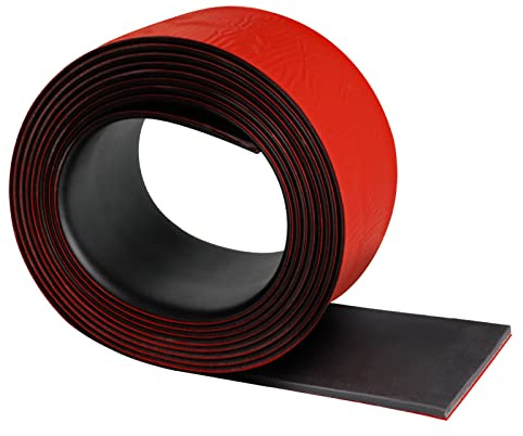 Gummistreifen selbstklebend, Neopren Gummimatte Gummiplatte, Vollgummi Gummiprofil für Dichtungen, Bodenbeläge Schutz, Vibrationsschutz, Abdeckung, DIY (80mm×5mm×3m)