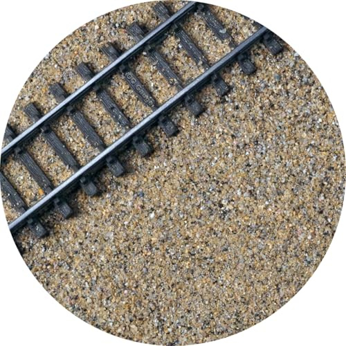 OO/HO Gauge Model Railway Track Ballast - Brown/Grey | 1kg | Model Railway Scenery Material