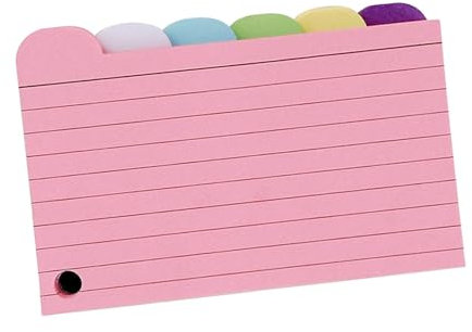 KiBcsLic Karteikarten mit Registern für Eine Effiziente Organisation, Registerreiter