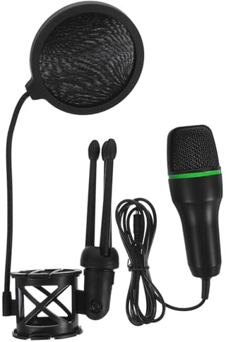 WHAMVOX Gaming Mikrofon Satz für Computer, USB Kondensatormikrofon Schwarz | 1 Satz mit Halterung, Metall und Kunststoff, Rauschunterdrückung, Omnidirektional Zufällige Farbe