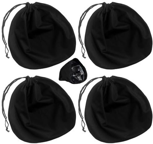 Bolsa De Almacenamiento De Casco De 4 Piezas, Bolsa De Polvo De Casco, Bolsa De Almacenamiento con Cordón, Accesorios De Almacenamiento De Casco, Bolsa De Almacenamiento De Gran Capacidad.