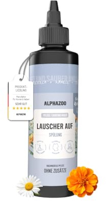 alphazoo Lauscher Auf Ohrenreiniger für Katzen 250ml – mit Kamille & Calendula. Sanfte Pflege zur Reinigung empfindlicher Katzenohren. Hautfreundlich, mild & ideal für die regelmäßige Anwendung