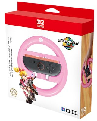 HORI Mario Kart Racing Wheel Attachment Set for Switch 2 (Peach)