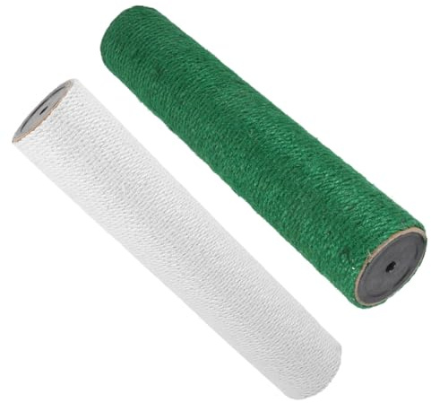 KAILIKETIY Recambio para Poste Rascador para Gatos de 2 Piezas Cuerda de Yute Resistente, Material Seguro de Papel y Plástico, No Se Desliza, Adecuado para Gatos en Casa