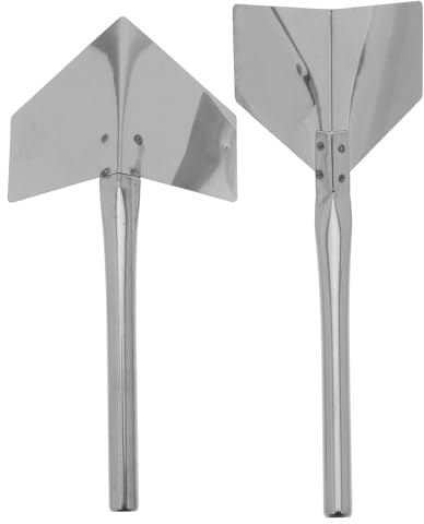 Warmhm 2piezas Herramientas Manuales de Acero Inoxidable para Enlucido Juego de Paletas de Esquina Interior y Exterior para Esquinas Construcción Acabado Profesional y Uso Versátil
