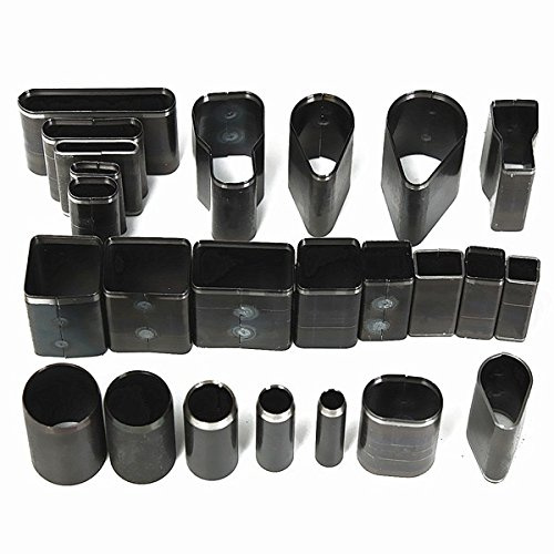 MASUNN 24 Shape Style Loch Hollow Cutter Punch Set Für Handgemachte Leder Craft DIY Tool