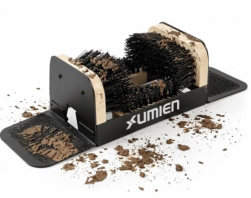 Umien™ Boot Scraper Outdoor Shoe Brush with Flaps - Cleaning Heavy-Duty Shoe Cleaner and Boot Scrubber for Mud, Dirt, and Snow - Durable Weather-Resistant Outdoor Shoe Cleaning Tool