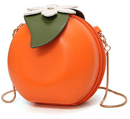 GQZ Damen-Clutch-Geldbörse aus PU-Leder mit Früchten, Apfel, Ananas, Erdbeere, Wassermelone, Umhängetasche