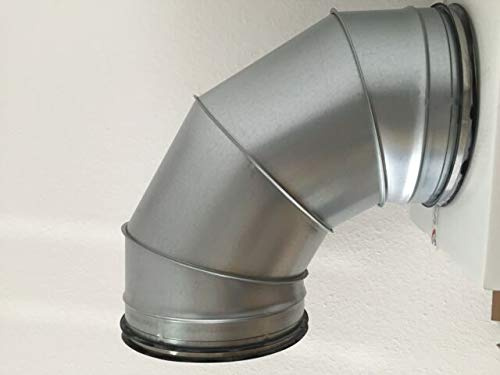 Bogen Winkel 90° NW 80-450mm Lippendicht.Wickelfalzrohr (DN 400mm)