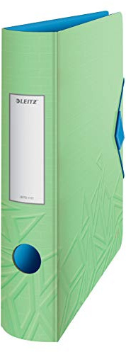 Leitz 180° aktiv Urban Chic A4-spak bågfil, grön, böjd ryggrad 65 mm bredd, elastisk fästning, lätt polyskum, Urban Chic, 11170050