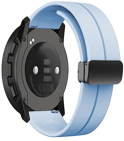 iPartsonline Silikon-Magnetband, kompatibel mit Suunto Vertical/9 Peak Pro/9 Peak/5 Peak 22 mm Schnellverschluss-Sport-Ersatzarmband Zubehör