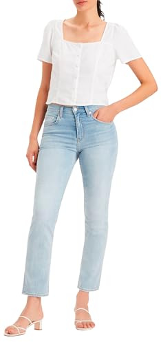 Levi's dam Jeans 724 High Rise Straight, Cool Bright in Blue, 26W / 32L