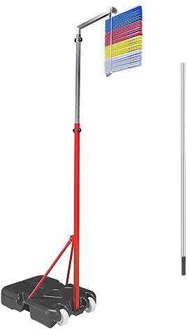 ARCVOX 130–380 cm Vertikale Sprung-Trainingshilfe, Sprungmess-Teststabstange, Volleyball-Spike-Trainer-Ausrüstung, Sprunghöhenmessgerät