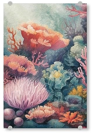 artboxONE Acrylglasbild 45x30 cm Reise/Strand und Meer Unterwasserwelt K - Bild korallen Marine Meer