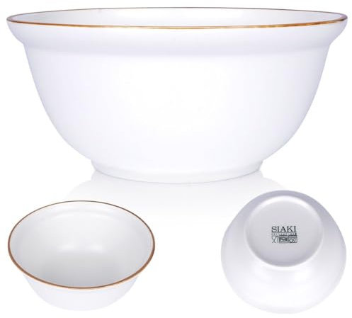 Vilde Keramikschüssel Schälchen Schale Suppenschüssel Salatschüssel Keramik weiß 16 cm 750 ml