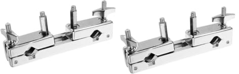 BESTonZON 2stücke Drum Cymbal Holder Mit Doppeltem Lochdesign Klemme Für Schlagzeug Jazzdrums Und Becken Einstellbare Halterung Für Stabilität Und