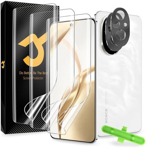 JZG 3 Pack Screen protector for Motorola Edge 40 Pro(SOFT), Support Fingerprint Unlock, Easy Installation, Anti Scratch, HD Clear