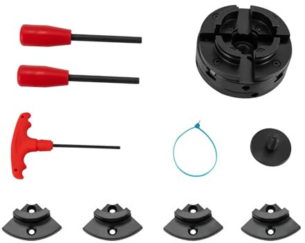 4 Backen Spannfutter Drechselbank M18, Selbstzentrierendes Backenfutter Vierbackenfutter Für Drehmaschine, M18*0,1-Zoll-Gewinde Präzises Selbstzentrierendes Futter (2 Satz Klauen)
