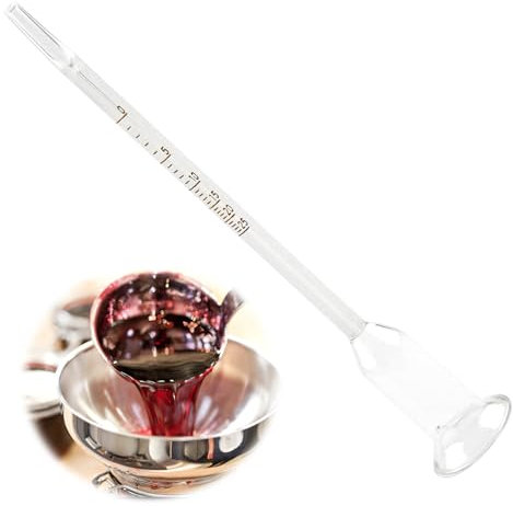 Yewseas Vinometer, Glas Vinometer 0 bis 25 Alkoholgehalt Alkoholprozent, Ideal für Hobbybrauer und Weinliebhaber, Robuste Bauweise aus Hochwertigen Materialien