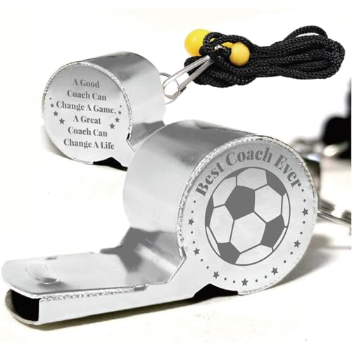 CREATCABIN Sportpfeife Edelstahl Schiedsrichterpfeife Metall Laute Klare Notfallpfeife Mit Umhängeband Für Lehrer Trainer Rettungsschwimmer Geschenk Wandern Camping Fußballrennen Training 5x2cm