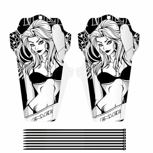 Aartner 1 Paar MTB Mudguard für Hinten und Vorne, Schutzblech Mountainbike aus PP5, 27.2 x 15.6cm Spritzschutz Fahrrad, MTB Schutzblech, Schutzblech Rennrad (Beauty)