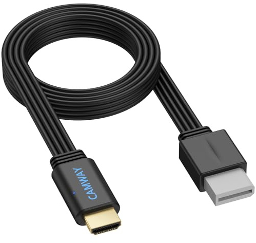 CAMWAY Convertitore da Wii a HDMI 1080P/720P con Cavo da 150 cm,Supporta NTSC 480i/480p, PAL 576i,Adattatore Wii a HDMI per HDTV e Monitor,Plug e Paly,Colore Nero