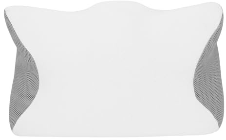 Cocoarm Cuscino Cervicale Ergonomico, Cuscino di Supporto per il Collo in Memory Foam per Dormire con Rivestimento in Cotone Traspirante per Chi Dorme su Schiena Lato Stomaco
