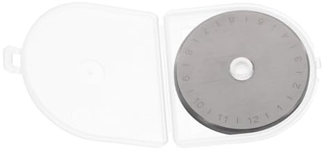 Beatifufu Cuchillas De Corte Rotatorio Redondas 45mm Para Cortador Rotatorio, 10 Piezas Para Profesionales De Cuero y Tela, Color Plateado, Aptas Para Oficina, Manualidades y Uso Escolar