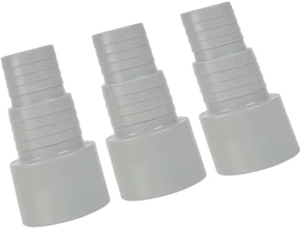 Conector for manguera de piscina de 800 W, boquilla de ABS resistente a fugas, enchufe de 50 mm for manguera de 32 mm o 38 mm - Compacto 100 mm(3pcs)