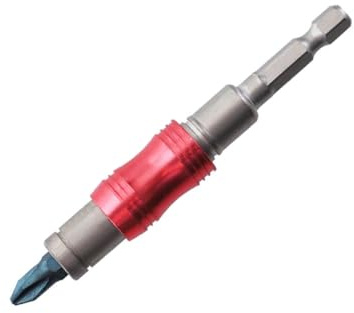 MAGICLULU Portapuntas Magnético de Acero Vanadio Vástago Hexagonal de 20° y Diseño Giratorio, Barra de Extensión para Taladro Eléctrico y Destornillador en Espacios Estrechos, Soporte