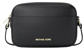 Michael Kors Jet Set Small Pebbled Leather Camera Crossbody Bag Black