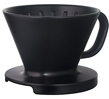 WMF Impulse Kaffeefilter-Aufsatz für Isolierkanne, für 1-4 Tassen, Porzellan, 11 cm, schwarz