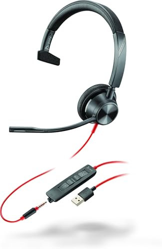 Poly Blackwire 3315 - Schnurgebundenes UC Mono-Headset mit USB-A