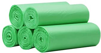 Bin Bags Small Food Waste Can Liners 8L Green Compatible HUAPPNIO Hanging Rubbish Bins